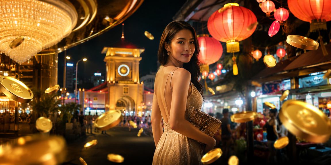 Người dùng tại TP. Hồ Chí Minh nạp tiền cá cược thể thao qua điện thoại tại khu chợ đêm sầm uất