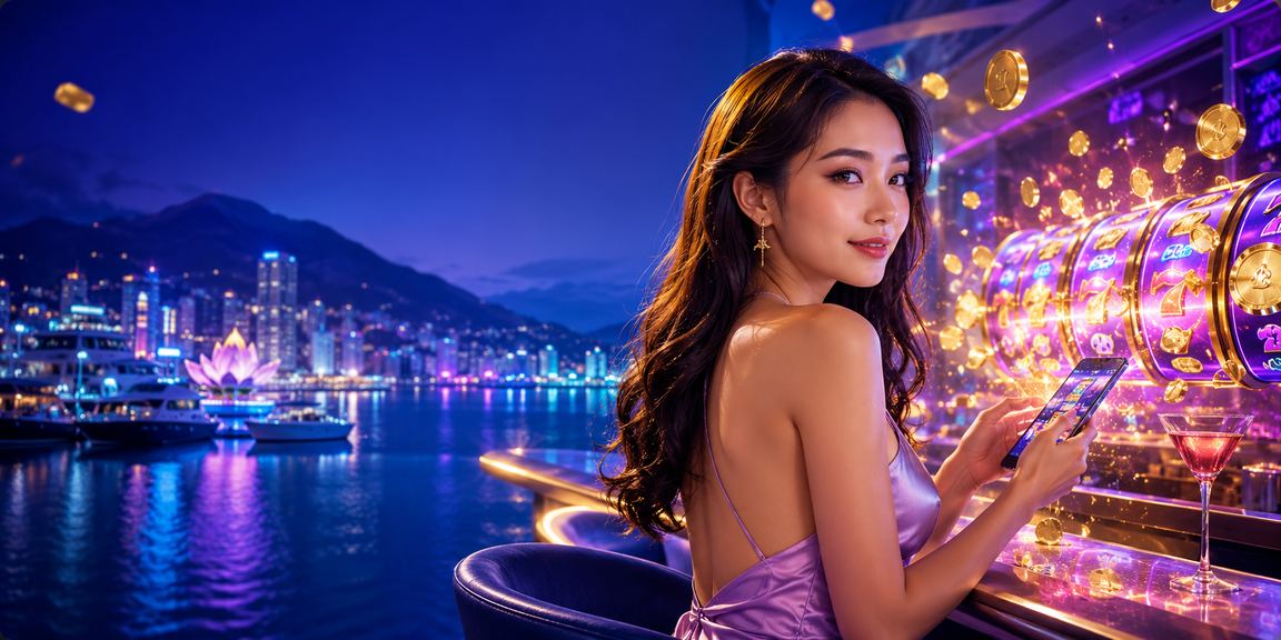 Màn hình slot game neon sôi động tại Nha Trang với giao diện tiếng Việt trên điện thoại
